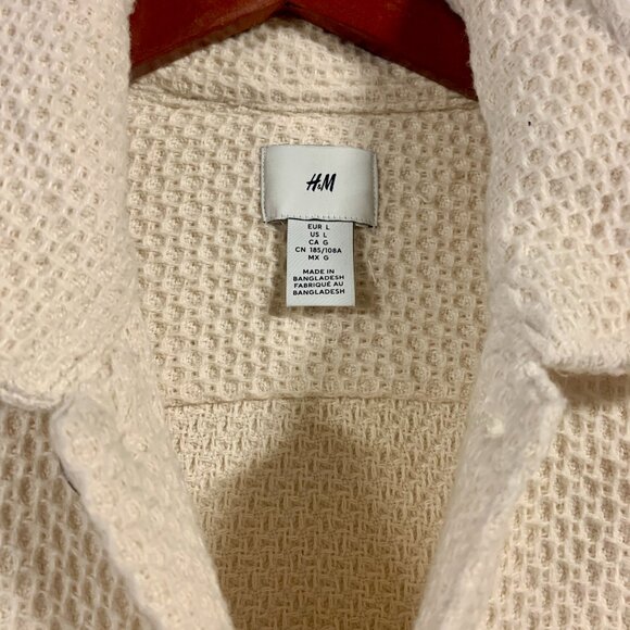 H & M Regular Fit Waffled Overshirt (KM0073) - Picture 2 of 3